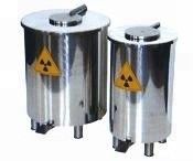 タンク二重錠装置との鉛によって保護される容器の放射性物質の貯蔵