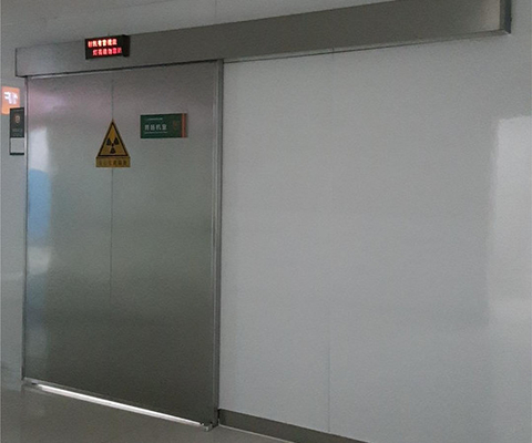 ステンレス鋼のX線部屋のための自動滑走の鉛のドアの放射線防護のドア