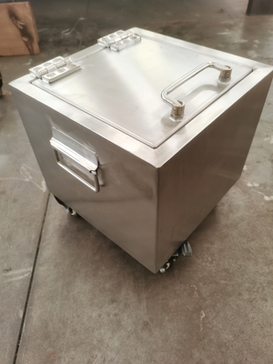 ステンレス鋼の内部および外の移動式放射性源のための鉛によって保護される箱