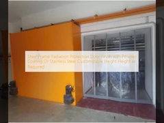 鋼筋フレーム 放射線保護 ドア 粉末コーティングまたはステンレス鋼の仕上げ 設定可能な高さ 要求される高さ